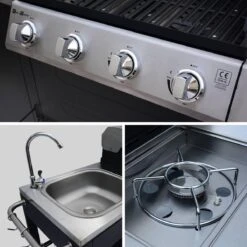 Alice's Garden Gas BBQ D'Artagnan - Zwart - 5 Branders - Buitenkeuken 6 Alice's Garden Gas BBQ D'Artagnan - Zwart - 5 Branders - Buitenkeuken -Barbecue Gereedschap Winkel 1200x1200 79