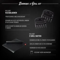 Mountain Jack® 40-Delige Luxe BBQ Grill Accessoires Set In Roestvrij Staal – Barbecue Gereedschap – Tangenset, Vlees Thermometer, Vleestang, Borstel, Spiezen, Vleesmes, Vleesvork 17 Mountain Jack® 40-Delige Luxe BBQ Grill Accessoires Set In Roestvrij Staal – Barbecue Gereedschap – Tangenset, Vlees Thermometer, Vleestang, Borstel, Spiezen, Vleesmes, Vleesvork -Barbecue Gereedschap Winkel 1200x1200 790