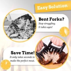 Mountain Grillers Claws-High Quality Meat Claws For American BBQ Pulled Pork-Plastic Meat Claws For Slicing-Vaatwasser Safe Bear Claws Gift Idee -Barbecue Gereedschap Winkel 1200x1200 806