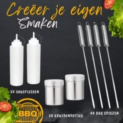 BBQ Gereedschapset - Opbergtas - BBQ Accessoires - BBQ Tang - BBQ Set - BBQ Borstel - BBQ Gereedschap - Roestvrij Staal -Barbecue Gereedschap Winkel 1200x1200 818