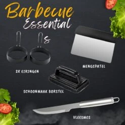 BBQ Gereedschapset - Opbergtas - BBQ Accessoires - BBQ Tang - BBQ Set - BBQ Borstel - BBQ Gereedschap - Roestvrij Staal -Barbecue Gereedschap Winkel 1200x1200 819