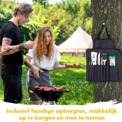 BBQ Accesoires Set Gereedschap Tang Borstel Barbecue Kookgerei - 10 Delig -Barbecue Gereedschap Winkel 1200x1200 822