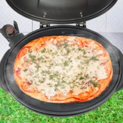 KitchenBrothers Elektrische BBQ - Met Grillplaat - Anti-aanbaklaag - Incl. Plank/Houders - Grilloppervlak 46,5x33,8cm - Tot 300°C - 2400W - Zwart -Barbecue Gereedschap Winkel 1200x1200 91