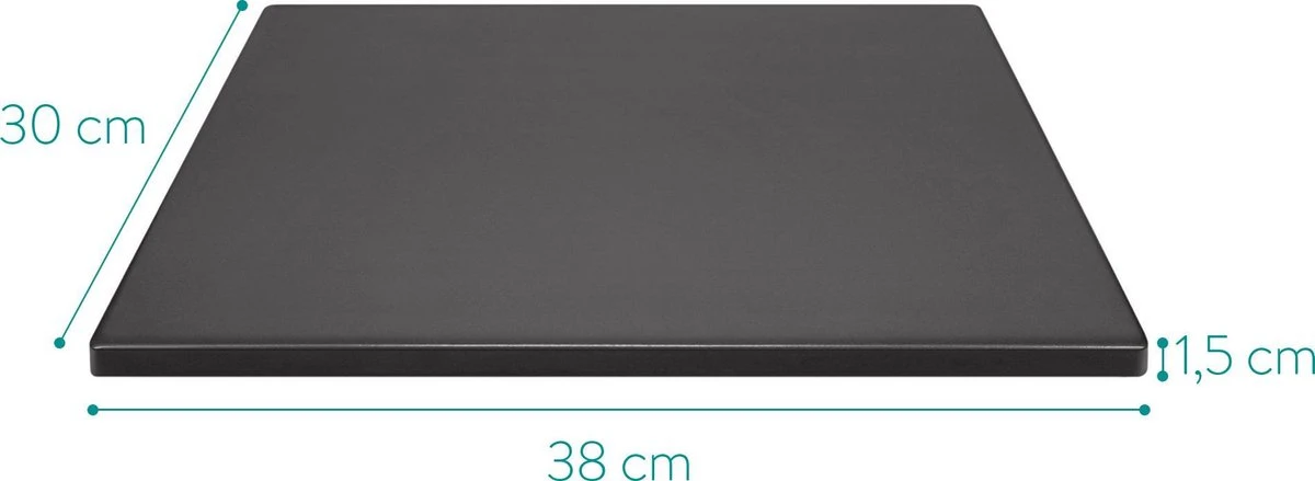 Navaris Pizzasteen XL Voor Oven En Barbecue - Rechthoekige Pizzaplaat 38 X 30 Cm - Inclusief Receptenboek - Keramisch Geglazuurd - Zwart 4 Navaris Pizzasteen XL Voor Oven En Barbecue - Rechthoekige Pizzaplaat 38 X 30 Cm - Inclusief Receptenboek - Keramisch Geglazuurd - Zwart - Afbeelding 4