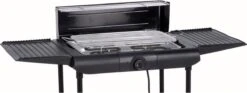 Excellent Electrics Elektrische Barbecue - Grilloppervlak (LxB) 36x24 Cm - 2000W - Zwart -Barbecue Gereedschap Winkel 1200x453 1