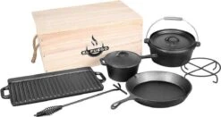 EL Fuego Dutch Oven Set Gietijzer 7-delig 17 EL Fuego Dutch Oven Set Gietijzer 7-delig -Barbecue Gereedschap Winkel 1200x637 1
