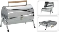 BBQ Collection Houtskoolbarbecue - Cilinder - Chroom -Barbecue Gereedschap Winkel 1200x651