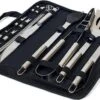 Krumble 18-delige Barbecue Set / Roestvrijstalen BBQ Set Van 18 / Inclusief Handige Opbergtas - RVS