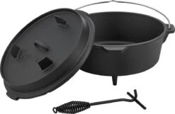 Dutch Oven Enkhuizen Met Deksel Gietijzer Zwart - 4 Varianten -Barbecue Gereedschap Winkel 1200x780 4