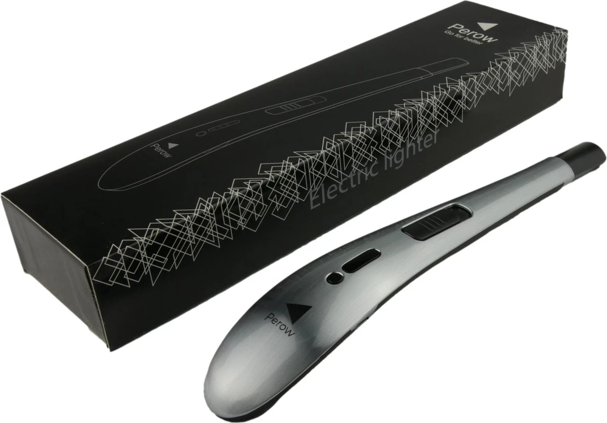 Oplaadbare Lange Elektrische Aansteker - Zilver - Duurzame Plasma Aansteker - Inclusief Cadeauverpakking - BBQ - Kaarsen 6 Oplaadbare Lange Elektrische Aansteker - Zilver - Duurzame Plasma Aansteker - Inclusief Cadeauverpakking - BBQ - Kaarsen - Afbeelding 6