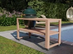 BBQ Tafel - Geschikt Voor Big Green Large/Bastard Large/Bastard Large Urban/Yakiniku 19 Inch/Monolith Large - Eikenhout - 87 Cm -Barbecue Gereedschap Winkel 1200x900 3