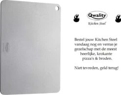 Pizzasteen Van Staal – Pizza Steen - Pizza En Brood Bakken - 40 X 30 X 0,6 Cm - Cadeau Voor Man - Kitchen Steel By Qwality -Barbecue Gereedschap Winkel 1200x944 1