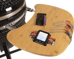 Patton - Kamado 21" - Premium Black - Keramische Barbecue - Incl. Bluetooth Kerntemperatuurmeter - LED Verlichting - Large - Compleet - Zwart -Barbecue Gereedschap Winkel 1200x969