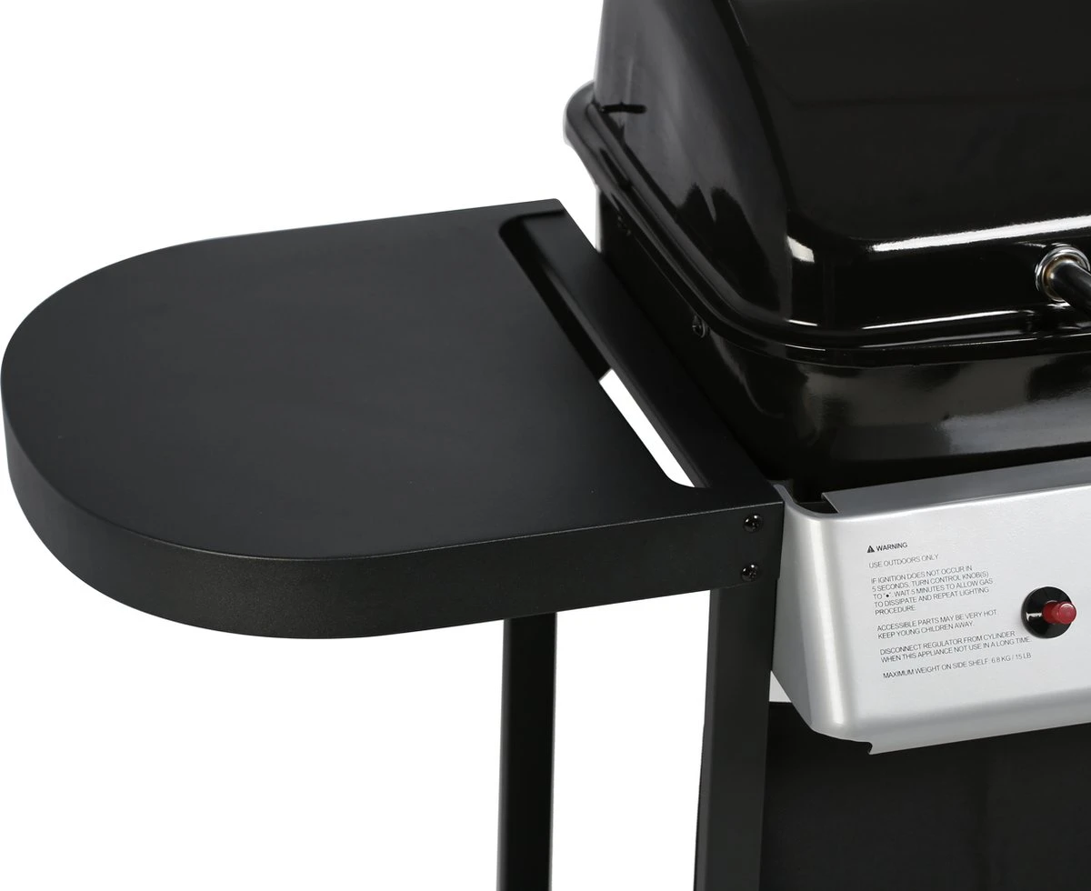 Bighorn Gasbarbecue En Grill – 2 Branders – Zwart 5 Bighorn Gasbarbecue En Grill – 2 Branders – Zwart - Afbeelding 5