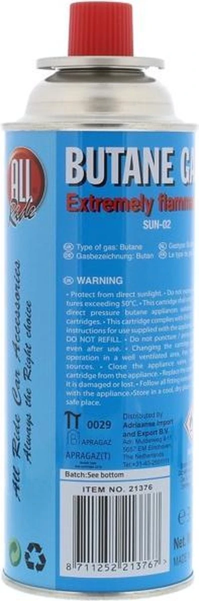 All Ride Butaan Gas / Navulgas 5 All Ride Butaan Gas / Navulgas - Afbeelding 5