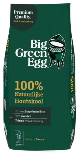 Big Green Egg BigGreenEgg Houtskool Europa 9kg - 1 Zak -Barbecue Gereedschap Winkel 604x1200