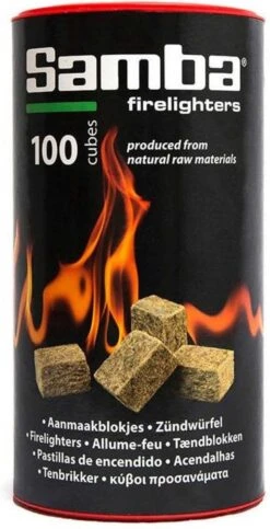 Samba Bruine Aanmaakblokjes Openhaard - 600 Stuks In Kokers - Omdoos 5 Samba Bruine Aanmaakblokjes Openhaard - 600 Stuks In Kokers - Omdoos -Barbecue Gereedschap Winkel 614x1200 1