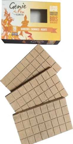 Genie Du Feu Aanmaakblokjes Bruin - 1344 Stuks - Voordeel Verpakking -Barbecue Gereedschap Winkel 614x1200