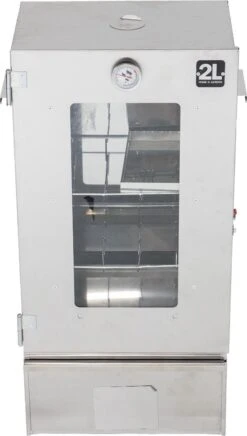 2-L Home & Garden XL Rookoven - RVS - 80x40x28 Cm - 3 Etages -Barbecue Gereedschap Winkel 680x1200