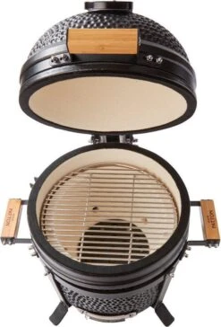 Patton Kamado 15" - Tafel Model - Keramische Barbecue - Premium Black - Medium - Compleet - Mat Zwart -Barbecue Gereedschap Winkel 814x1200