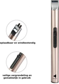 Oplaadbare Lange Elektrische Aansteker - Duurzame Plasma Aansteker - Inclusief Cadeauverpakking - BBQ - Kaarsen - Rose -Barbecue Gereedschap Winkel 842x1200