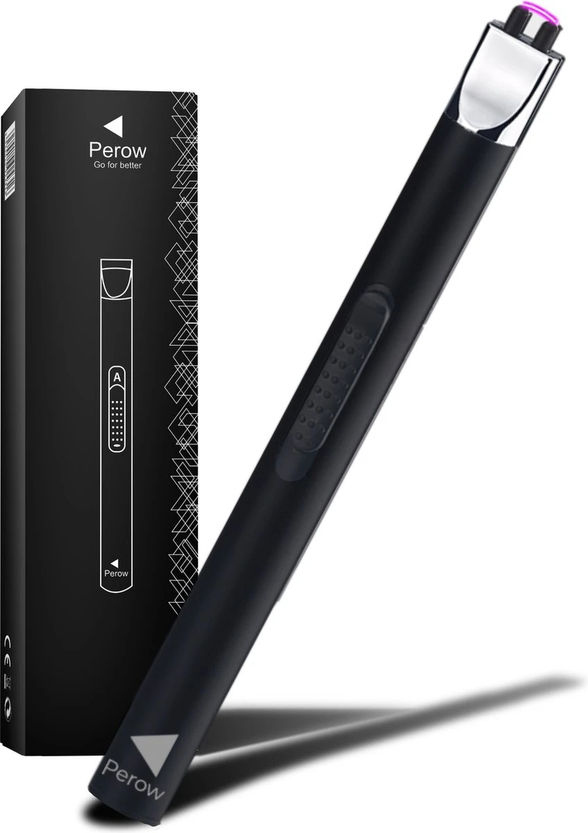 Oplaadbare Lange Elektrische Aansteker - Duurzame Plasma Aansteker - Inclusief Cadeauverpakking - BBQ - Kaarsen - Zwart 1 Oplaadbare Lange Elektrische Aansteker - Duurzame Plasma Aansteker - Inclusief Cadeauverpakking - BBQ - Kaarsen - Zwart