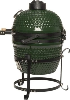 Patton Kamado Keramische Houtskoolbarbecue - 13" - Grilloppervlak Ø 28 Cm - Inclusief Heatdeflector - Groen -Barbecue Gereedschap Winkel 848x1200 1