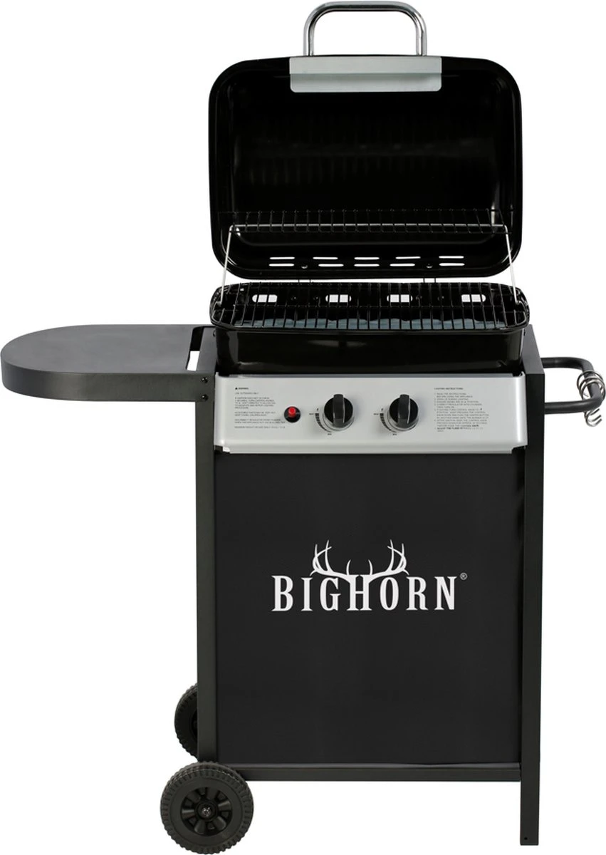 Bighorn Gasbarbecue En Grill – 2 Branders – Zwart 12 Bighorn Gasbarbecue En Grill – 2 Branders – Zwart - Afbeelding 12