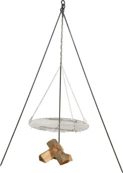 Esschert Design - Driepoot Met Ketting - Haardvuur Accessoires - Staal - Zwart -Barbecue Gereedschap Winkel 857x1200