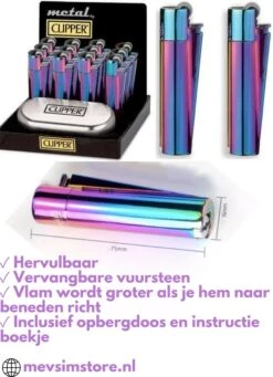 Metalen Clipper Aansteker - Vuursteenaansteker Icy -Barbecue Gereedschap Winkel 870x1200 1