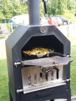 Merkloos MaxxGarden Pizza Oven - Smoker Barbecue Houtskool 45 X 65 X 158cm -Barbecue Gereedschap Winkel 900x1200 7