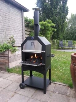 Merkloos MaxxGarden Pizza Oven - Smoker Barbecue Houtskool 45 X 65 X 158cm -Barbecue Gereedschap Winkel 900x1200 9