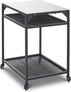 Ooni - Tafel - Medium - Pizza Tafel - 60x80x 90cm - RVS - Zwart -Barbecue Gereedschap Winkel 930x1200